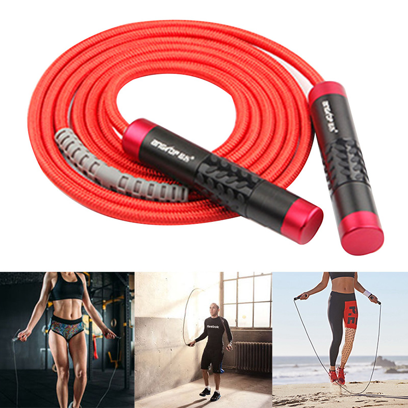 

3 Meters Heavy Bearing Skipping Rope Gym Exercise Jump Rope Aluminium Handle Bold PVC Fitness Training Equipment ED