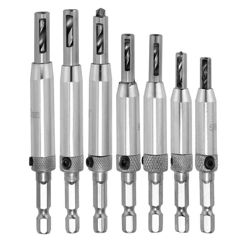 6pcs combiné Centre Drills Bits Set 60 Degré fraiseuse Outil Haute Vitesse Acier