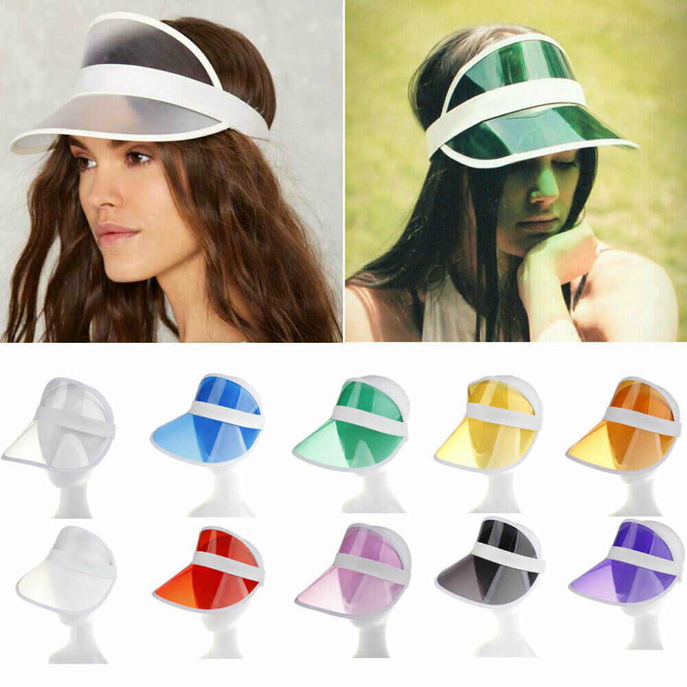 clear plastic sun visor hat