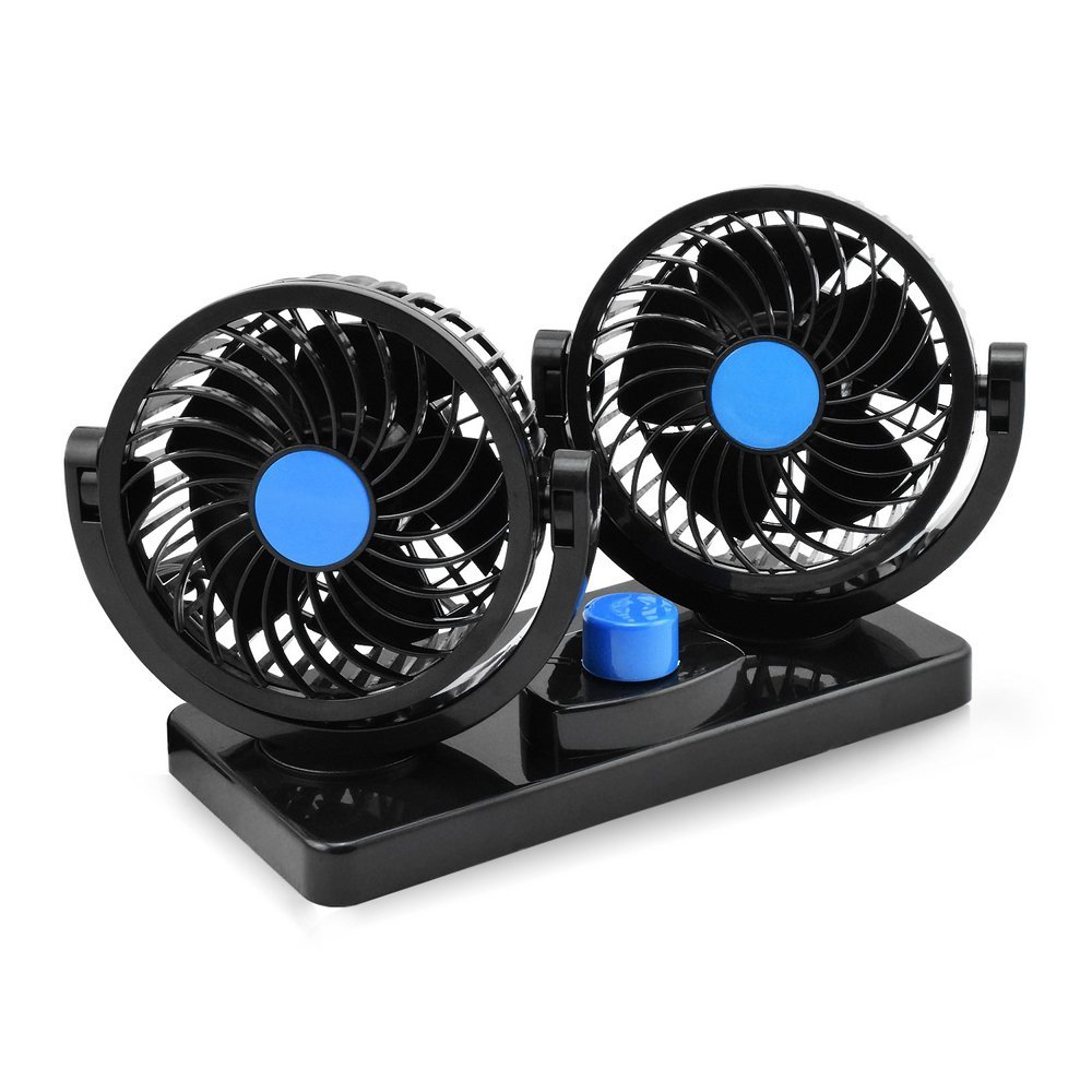 Mini circulador de Aire Ajustable con Encendedor de Cigarrillos KIMISS 12V Ventilador el/éctrico del Coche