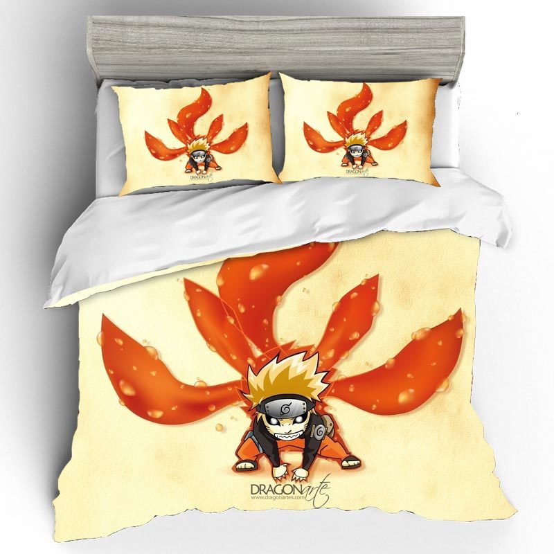 

NARUTO 1.8m Couple 3d Gift Queen Size Qualified Home Textiles Bed Linen Set Bedding Set Duvets And Linen Sets Bed Cotton, Cd0306