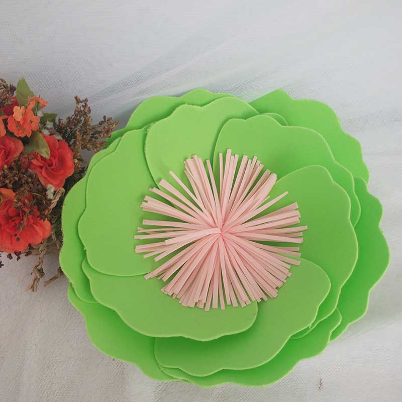 2020 Large Foam Paper Flowers Roses Artificial Flower Heads Diy Scrapbooking Wedding Wall Decor