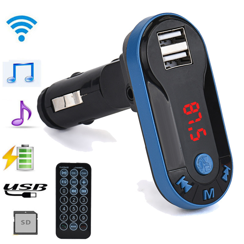 

Bluetooth Wireless FM Transmitter MP3 Player Handsfree Car Kit USB TF SD Remote Hands free Car Kit FM Transmitter