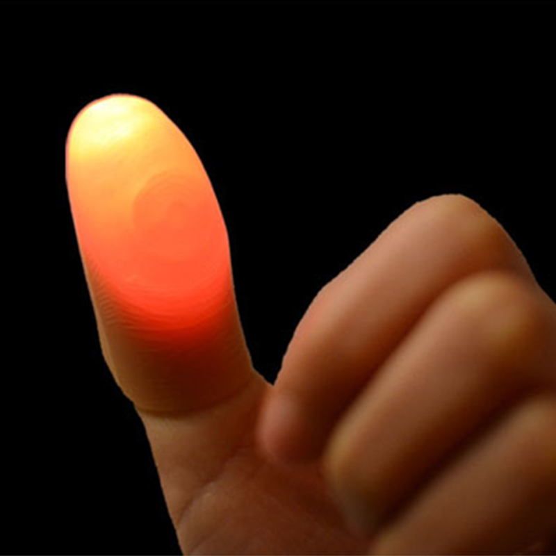

Funny Novelty Light-Up Thumbs LED Light Flashing Fingers Magic Trick Props Amazing Glow Toys Children Kids Luminous Gifts DBC BH3019