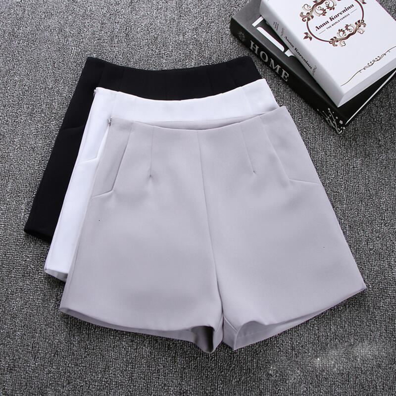 

Short Femme Shorts For Women 2019 New Summer Hot New Skirts High Waist Casual Suit Shorts Black White Women Short Pants
