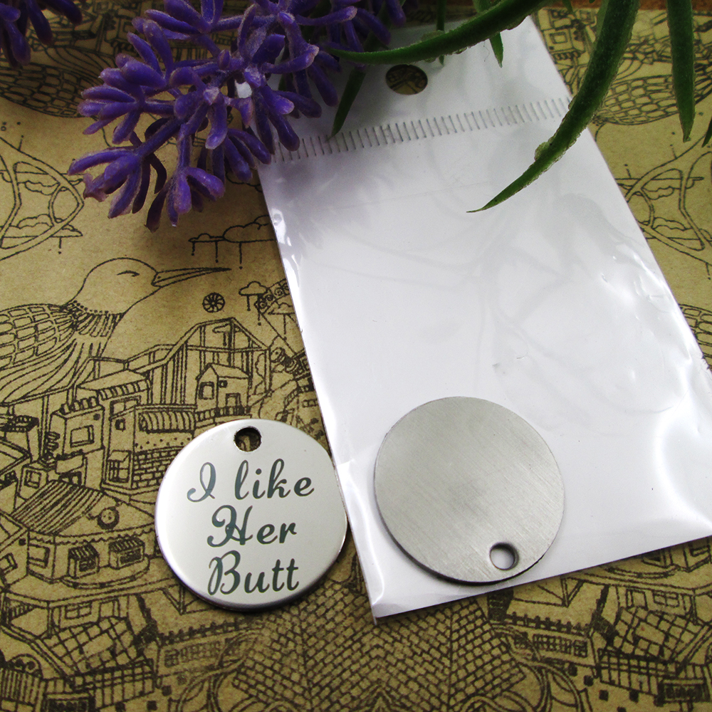 

40pcs--"i like Her Butt"stainless steel charms more style for choosing DIY Charms pendants for necklace