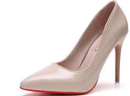 

2019 Women's shoes in Spring and Autumn with New style High heel fine heel pointed end @242, Grey