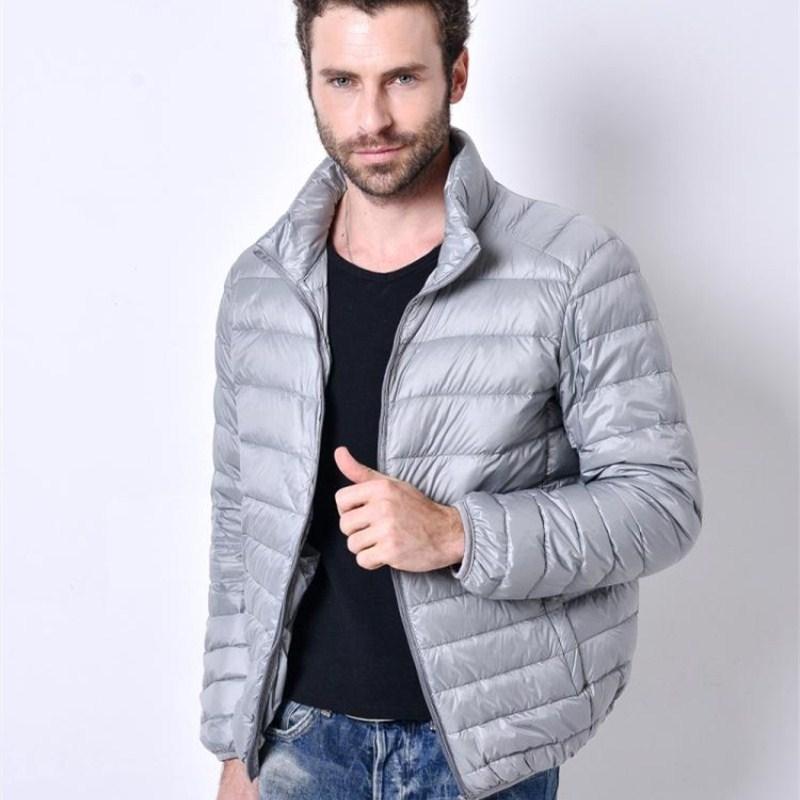 

Dhfinery Men Winter Jacket Ultra Light White Duck Down Jackets Casual Portable Winter Coat For Men Down Parkas Plus Size  -5xl, Black
