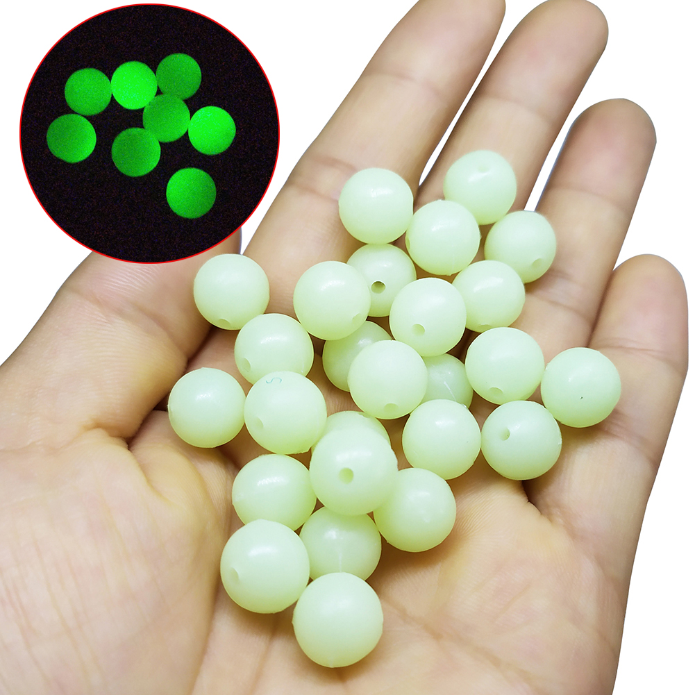 

Fishing Bead Lure Soft Plastic Luminous/Black Glow Fish Beads Fishing Tackle Floating Tools Eggs for Outdoor Fishing