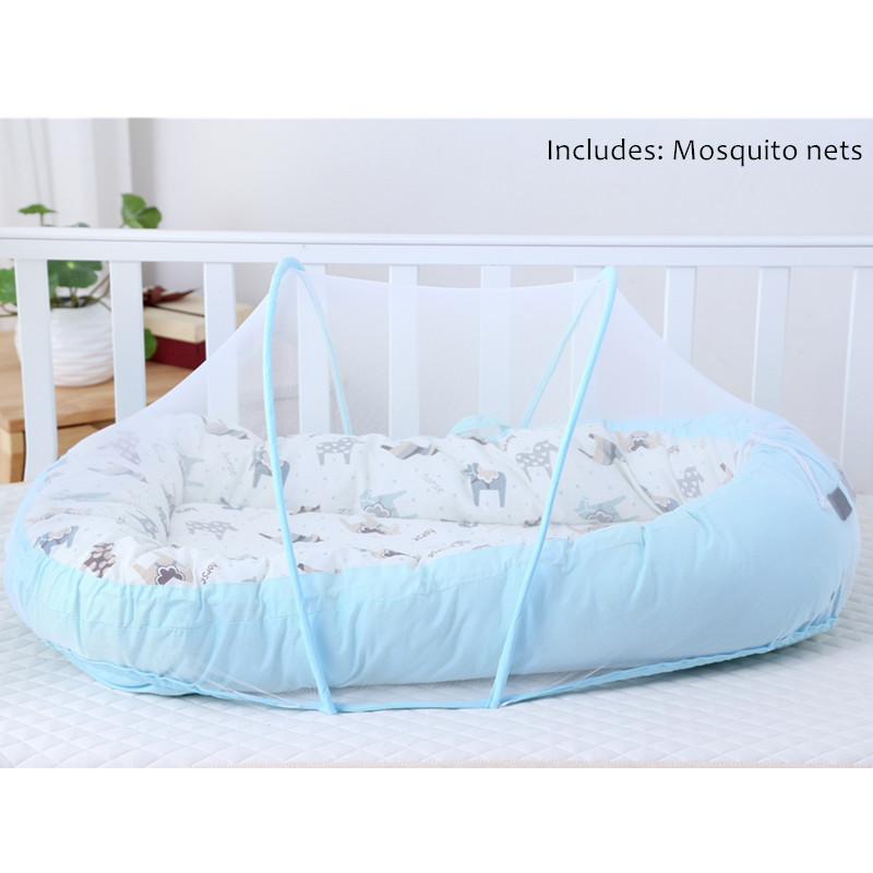 

Baby Alcofa Nest Bed Portable Crib Travel Bed Infant Toddler Cotton Cradle Protable Carrycot For Newborn Baby Bassinet Bumper