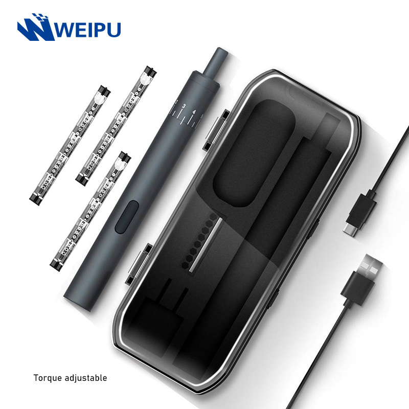 

Torque Adjustable Mini Precision Electric Screwdriver Rechargeable Cordless Power Tools For Notebook Watch Camera Repair 24pcs