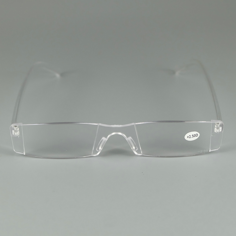 

Square Women's Men Frameless Glass Lenses Reading Glasses 2019 Femal Unisex Eyewear HD resin fashion magnet reading glasses HX6601