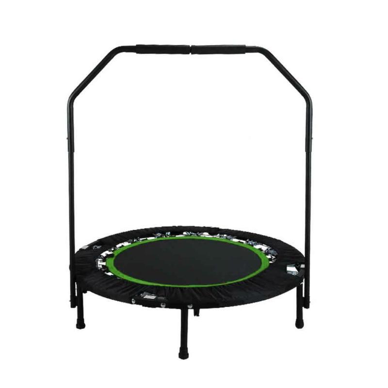 

40 Inch Mini Folding Trampoline Fitness Workout Rebounder Children Trampoline for kids with Adjustable Handrail Suit Ages 12