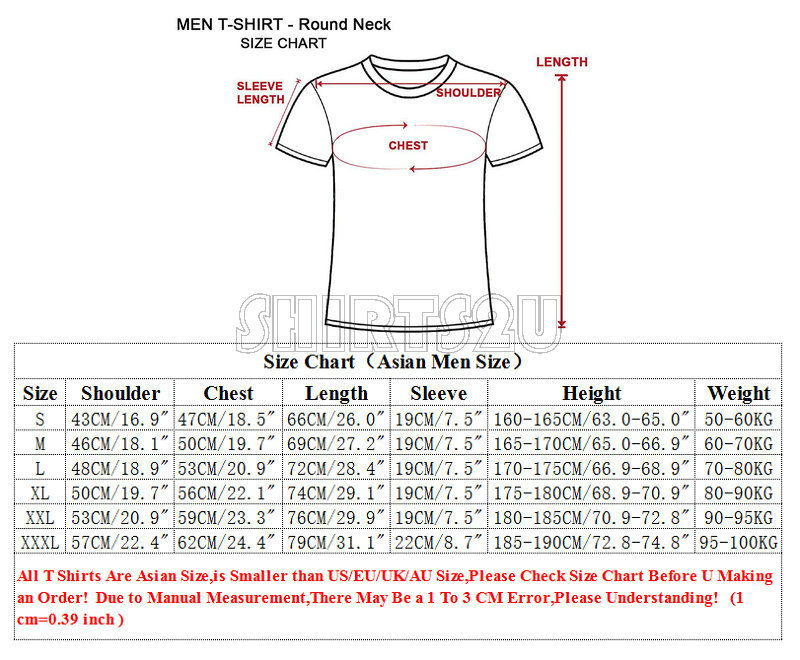 Us Shirt Measurement Chart