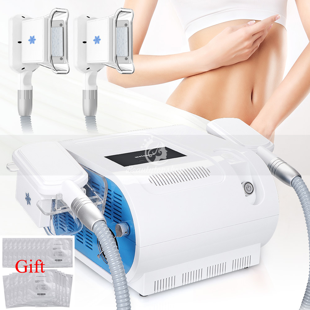 Double poignées de refroidissement gel de graisse minceur à froid Machine de Cellulite perte de poids forme du corps gel de graisse minceur Machi