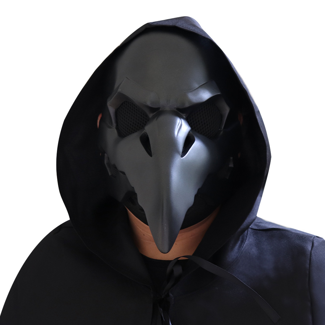 

Retro Bird Mouth Doctor Masks Tide Black Plague Crow Mask Halloween Punk Headgears High Quality Direct Selling