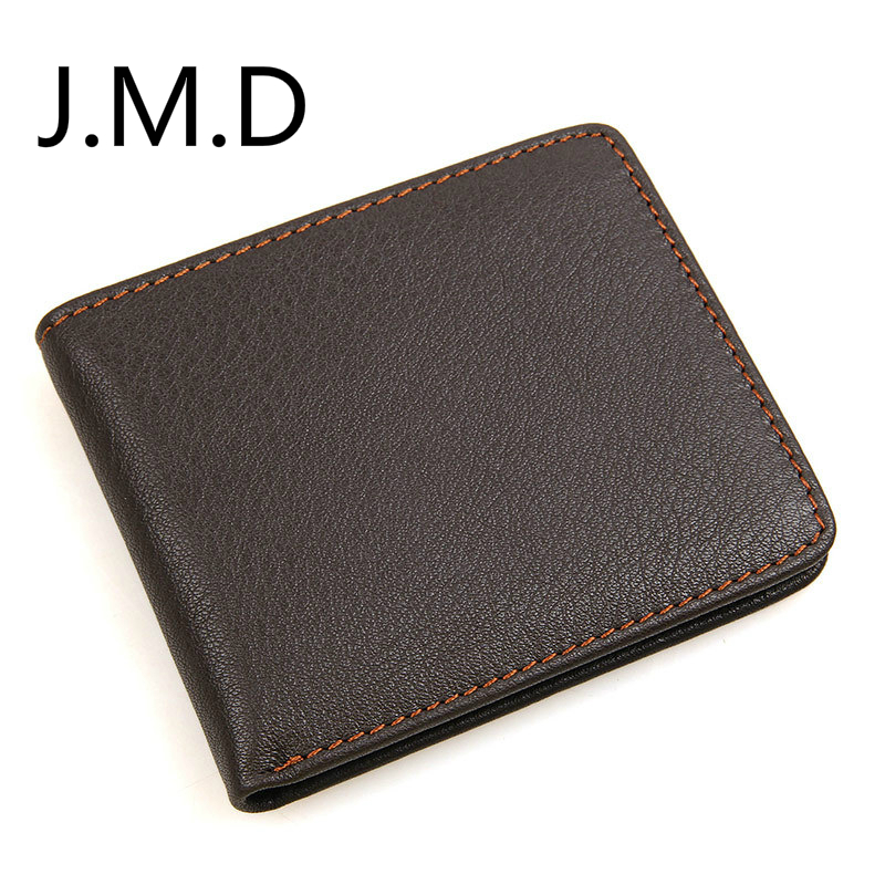 

2019 New Men's Wallet Genuine Leather Short Wallet SIM/SD Card Wallet 8138, Coffee