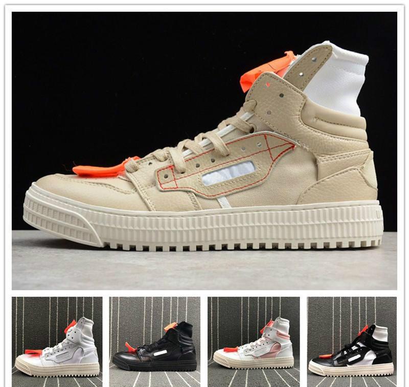 Vente chaude Sneaker 3 Blanc Noir Hommes Femmes Loisirs Chaussures Off Lacet en plein air Formateurs parcours Mode Chaussures Designer Casual