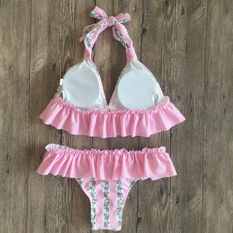 

2020 New Floral Printed Bikini Set Swimsuit