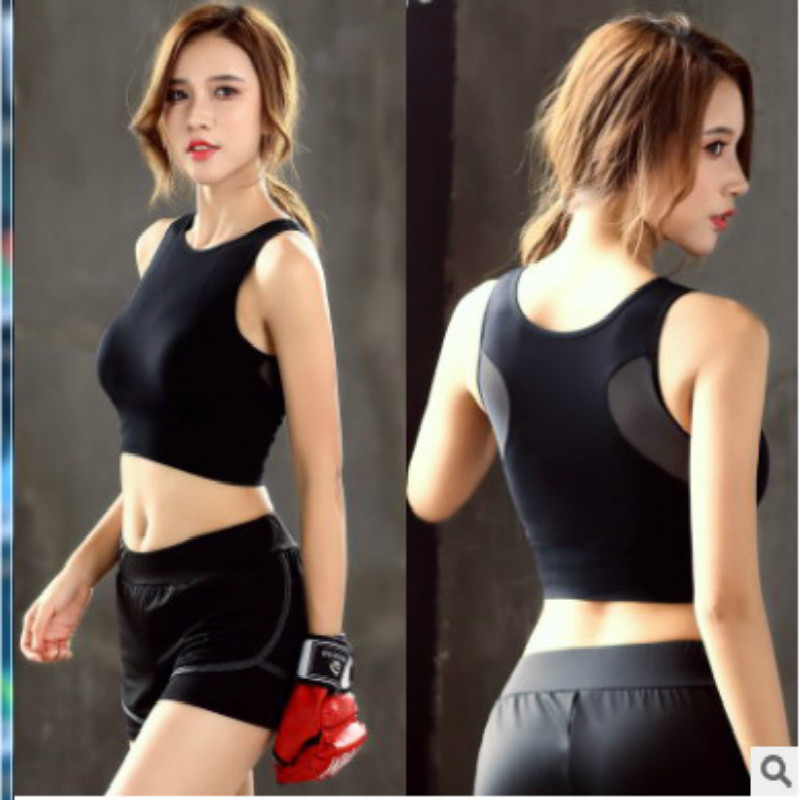 

Mesh Hollowing Sport Bras Seamless Women Fitness Running Yoga Underwear Gym Breathable Top Women Push Up Sport Bra Vest, Colour b