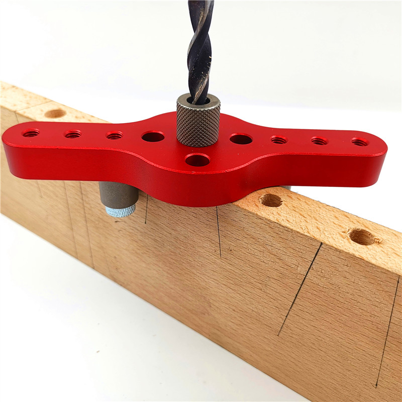 

Woodworking Dowel Jig for 6 8 10mm Wood Joints Drilling Adjustable Pocket Hole Jig Aluminum Alloy Drill Guide Tool for Carpentry