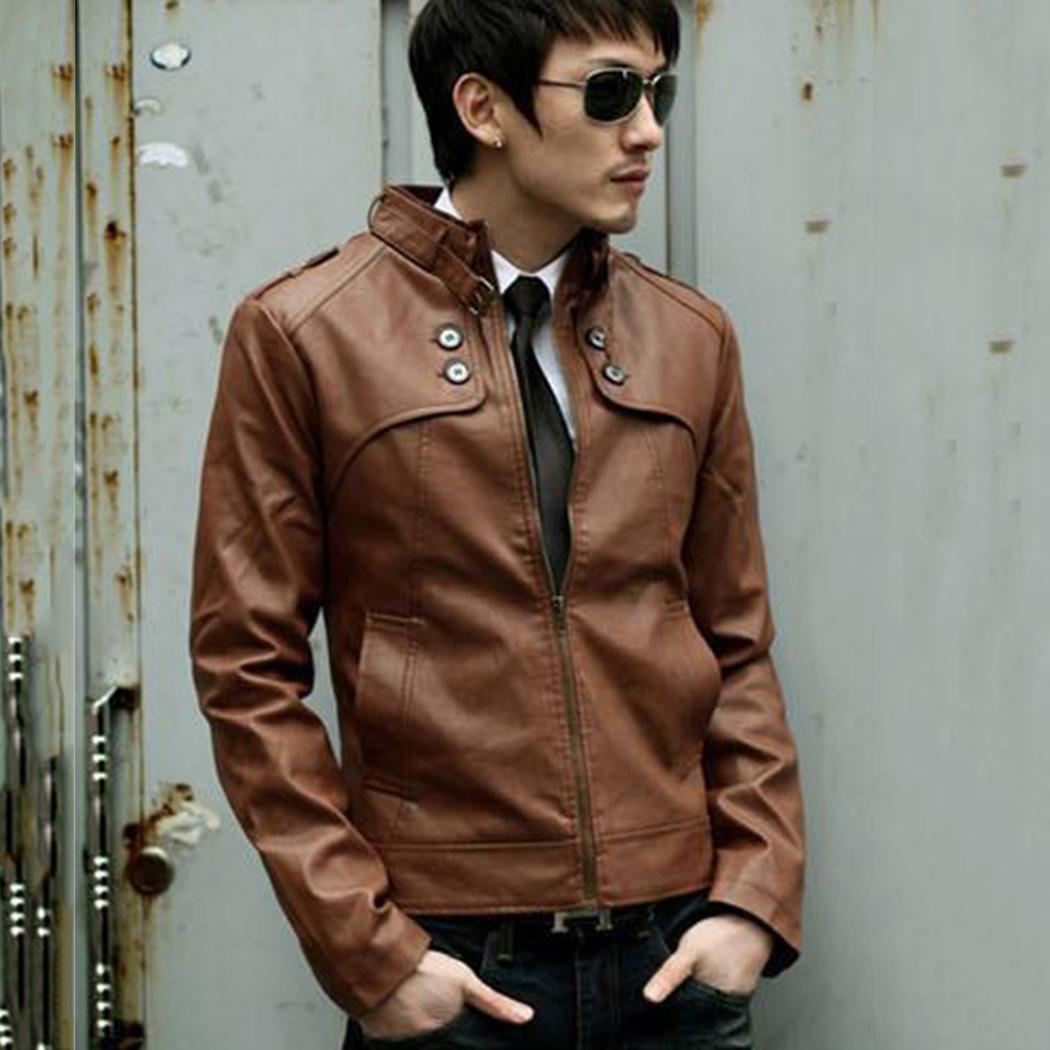 

Men Casual Stand Collar Long Sleeve Autumn, Winter Solid Button Coat Jacket Outwear Casual, Outdoor, etc, Black