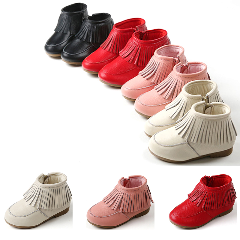 red bottom baby booties