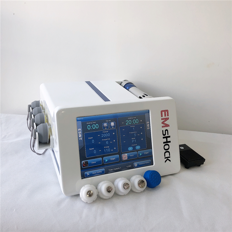 

Top sale 2 in 1 EMS shock wave therapy machine for muscle stimulate bone pain relief and erectile dysfunction treatment