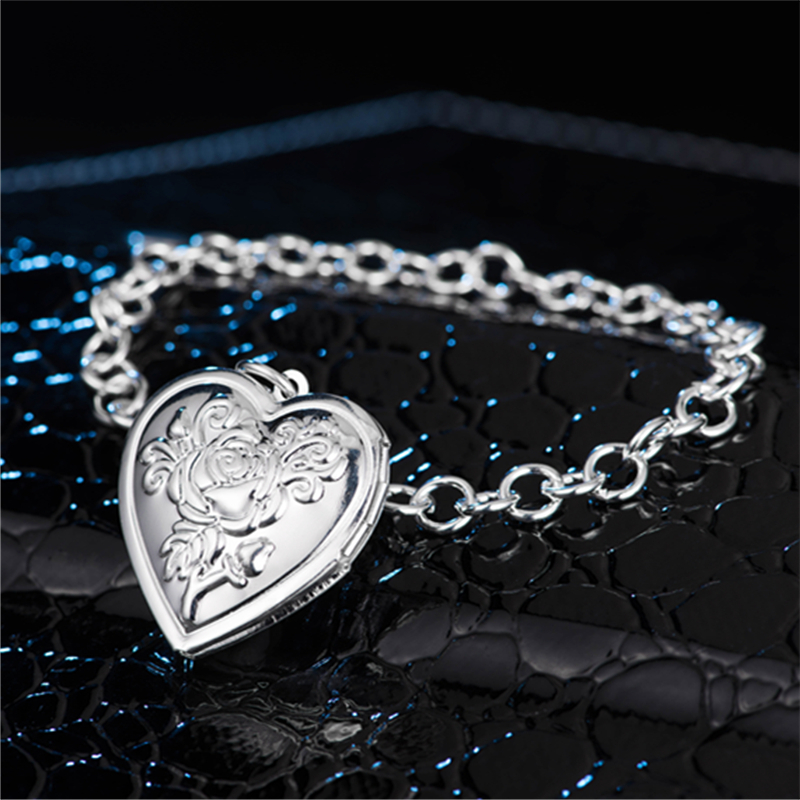 

Charm Bracelets Silver Bracelet Fashionable Pendant Ashtray Happy Lock Temperament Female Wild Hand Jewelry Chain