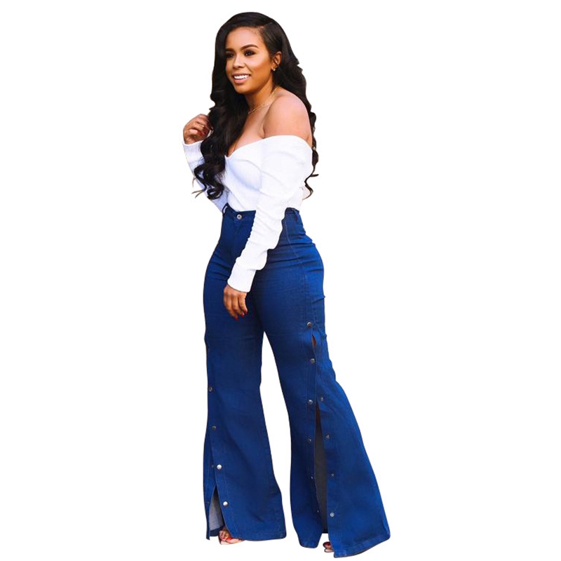 plus size wide flare jeans
