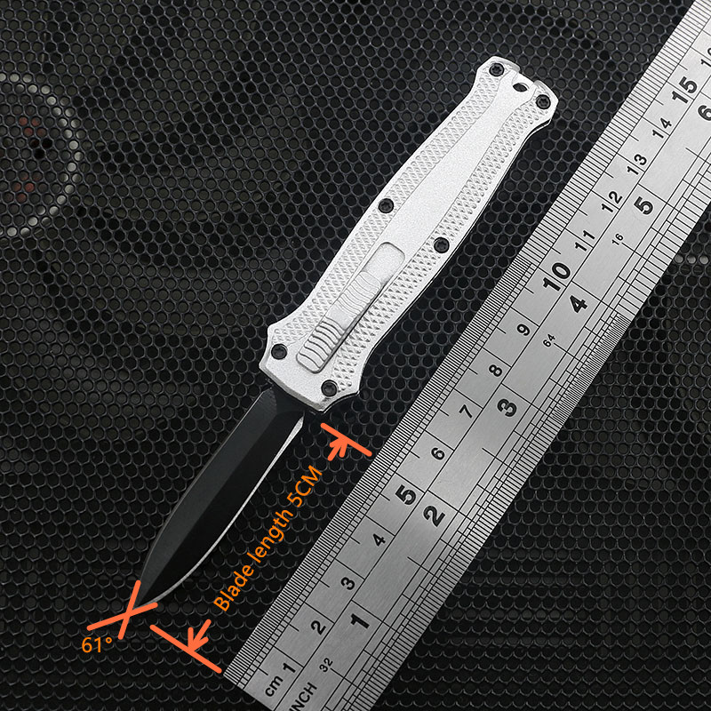 

New style 10 style mini automatic knife high quality mini key buckle auto knives pocket knife aluminum handle free shipping wholesale