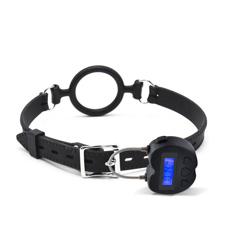 USB Rechargeable Time Lock For BDSM Handcuffs Mouth Gag Electronic