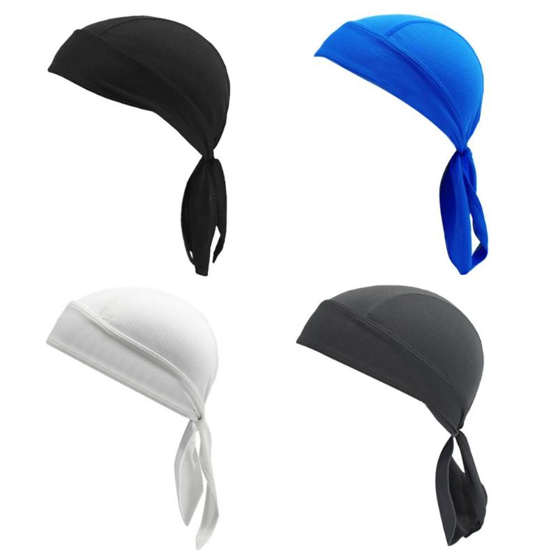 

4pcs Quick Dry Cycling Cap Head Scarf Summer Men Running Riding Bandana Headscarf Pirate Cap Men Head Scarf, As pic
