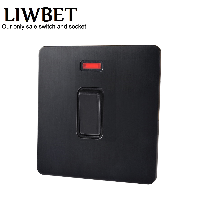 

Black color UK standard 20A one gang wall switch and Air conditioning switch 250V water heater switch