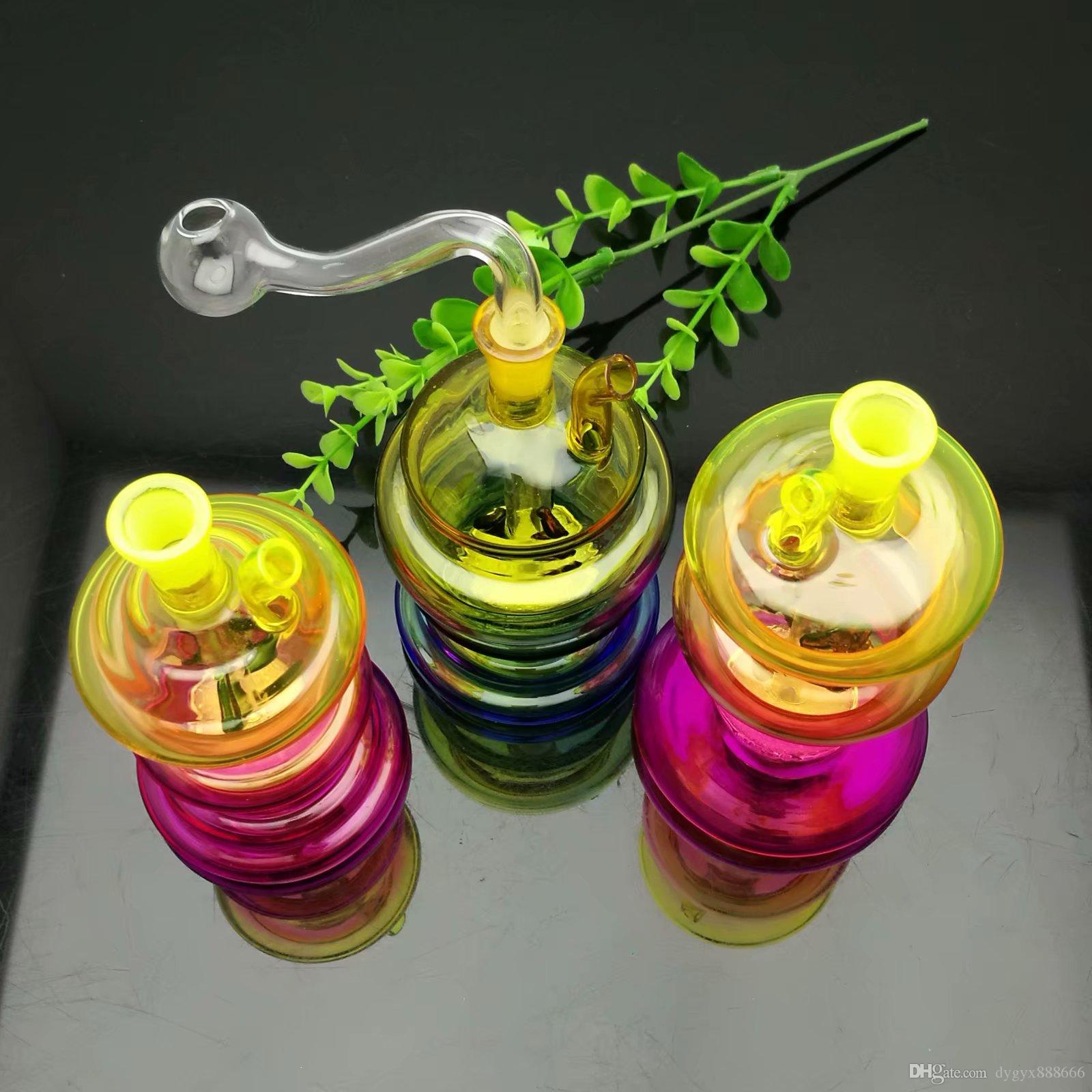

Super-silence of multi-color special-shaped glass cigarette kettles Great Pyrex Glass Oil Burner Pipe Thick oil rigs glass water pipe