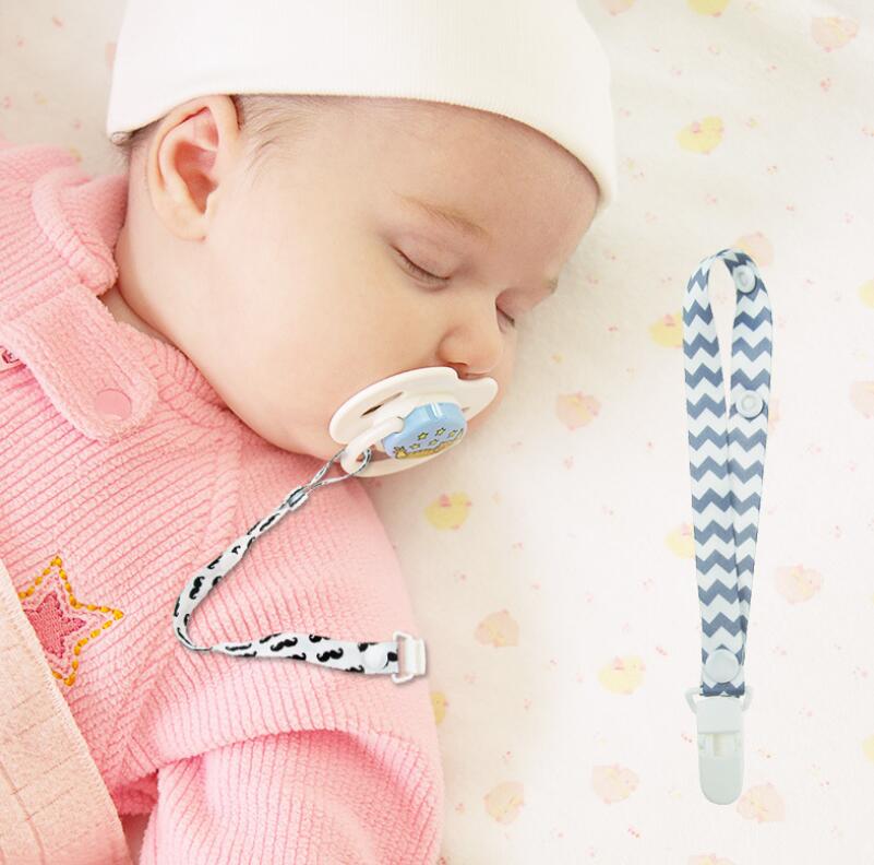 

IBaby Pacifier Clip Chain Toddler Pacifier Holder Infant Braided environmentally printed polyester ribbon Pacifier Clips Baby Gift