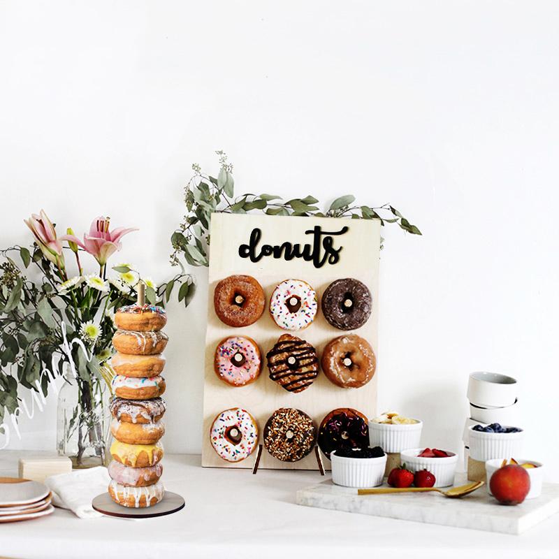 XJ Donut Donut Parete Stand Casa di Favore di Partito Compleanno di Cerimonia Nuziale Dolci Candy Carrello Foto a Colori 