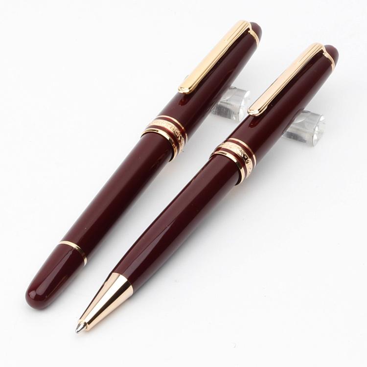 

Classique Top Quality MT164 Wine Red Burgundy Gold-Coated Top Quality Rollerball Pen hot sell ballpoint pen, Choice