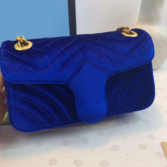 

2020 new leather bag, fashion women bag velvet A rectangle single-shoulder cross-body bags with chain shoulder strape bag, Red