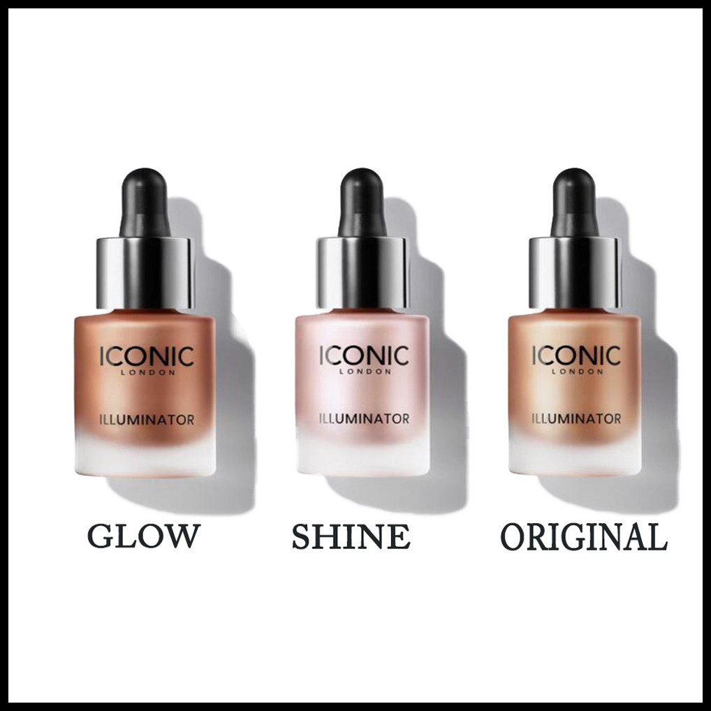 

EPACK Iconic London Makeup Illuminator Liquid Highlighters 3 Color glow shine original face make up Cosmetics 1pcs free shipping, Customize