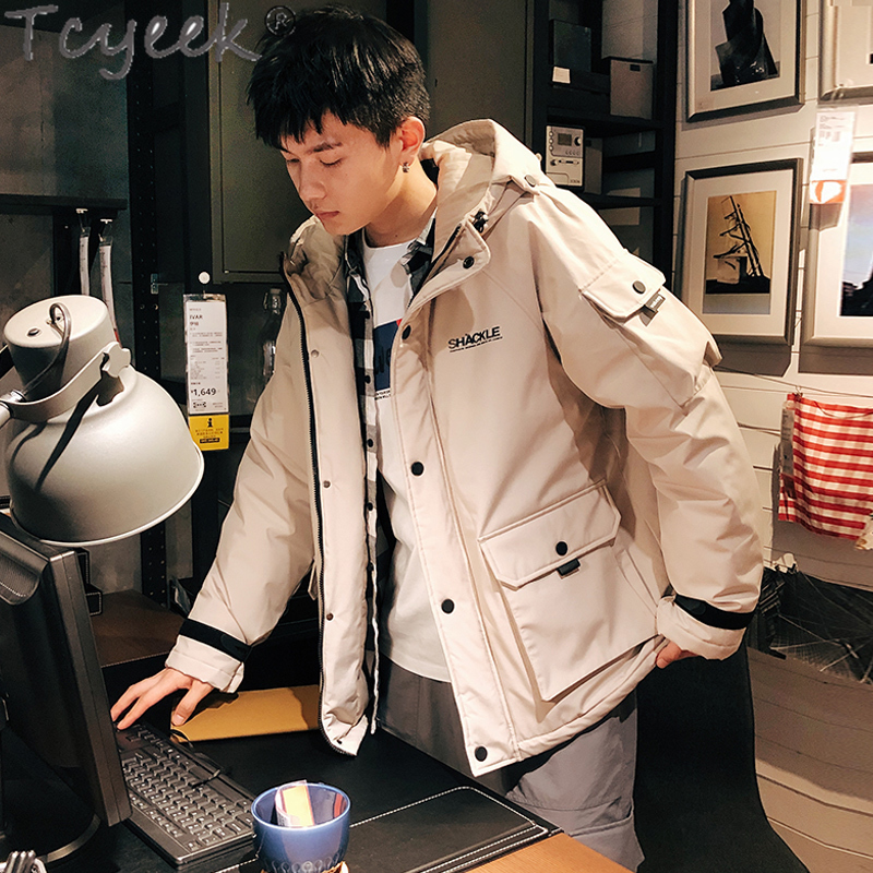 

Men Jacket Mens Clothing Winter Jacket Men Parkas Warm Short Coat Fashion 2020 Hooded Ropa Hombre 624410062401 Pph731, Blue