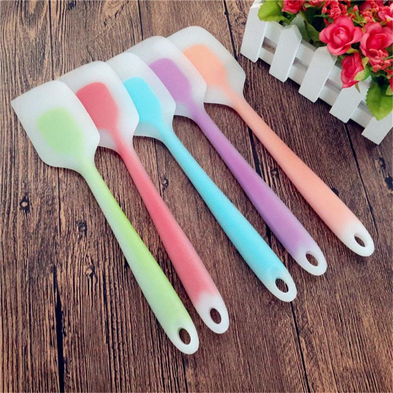 

1PC Colorful Silicone Pastry Spatula Cake Cream Butter Silicon Spatula 6 Colors