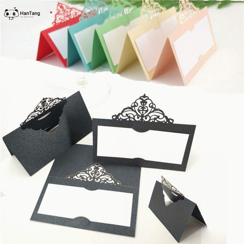 

50pcs Laser Cut Wedding Decoration Table Card Name Place Card Wedding Party Decoration Favor 6Z SH873-50