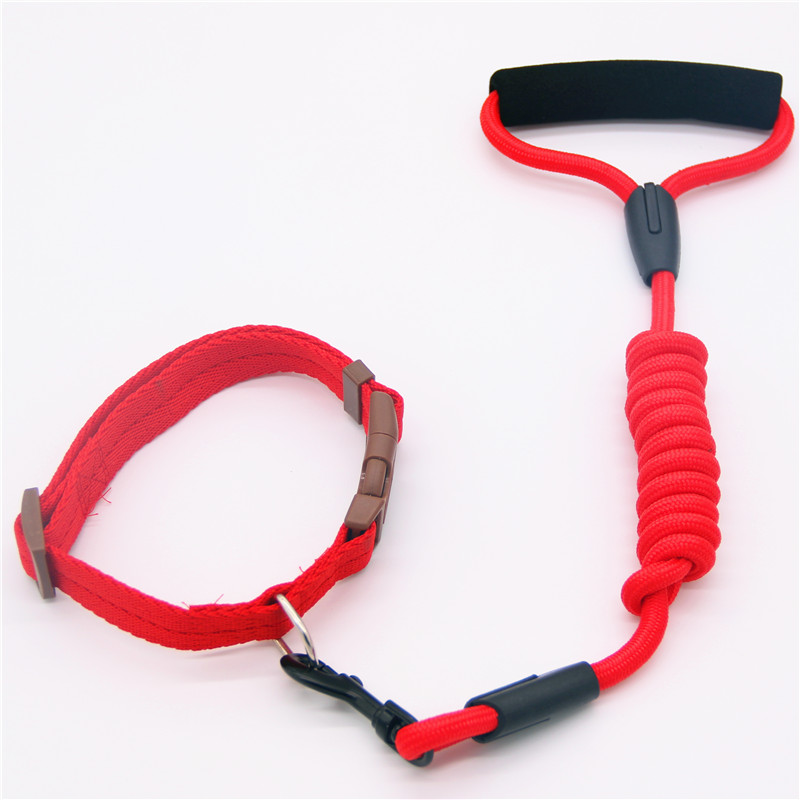 

Dog Collar And Traction Rope Nylon Dog Collars Pet Walking Leash For Medium Large Dogs Puppy 7Colors 4 sizes 1.2m length