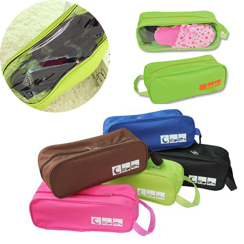 

New Eco-Friendly Polyester Portable Travel Storage Bag For Shoes Plastic Waterproof Shoe Bag Organizer Case For Sundries Bags