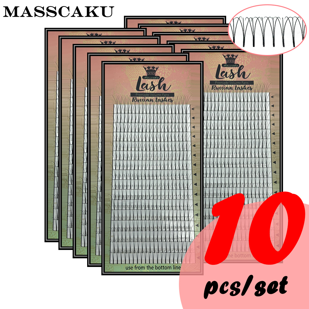 

Free shipping 16 Lines 8-16 or Mixed 0.07/0.1/0.15mm Premade fans Lashes Pre made Russian Volume Eyelash Extensions Long CX200810