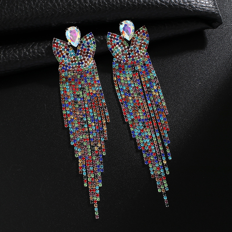 

Originality Earrings The Tide Drill Earring Color Diamond Long Fund Earring