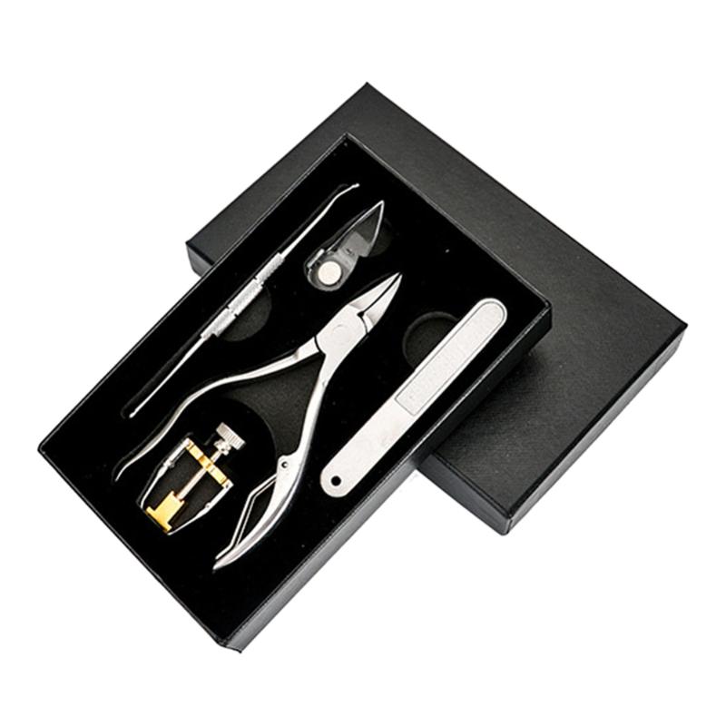

Stainless Steel Nail Clipper Pedicure Set With Scissor Tweezer Professional Manicure Tools Nail Supplies For Home Office