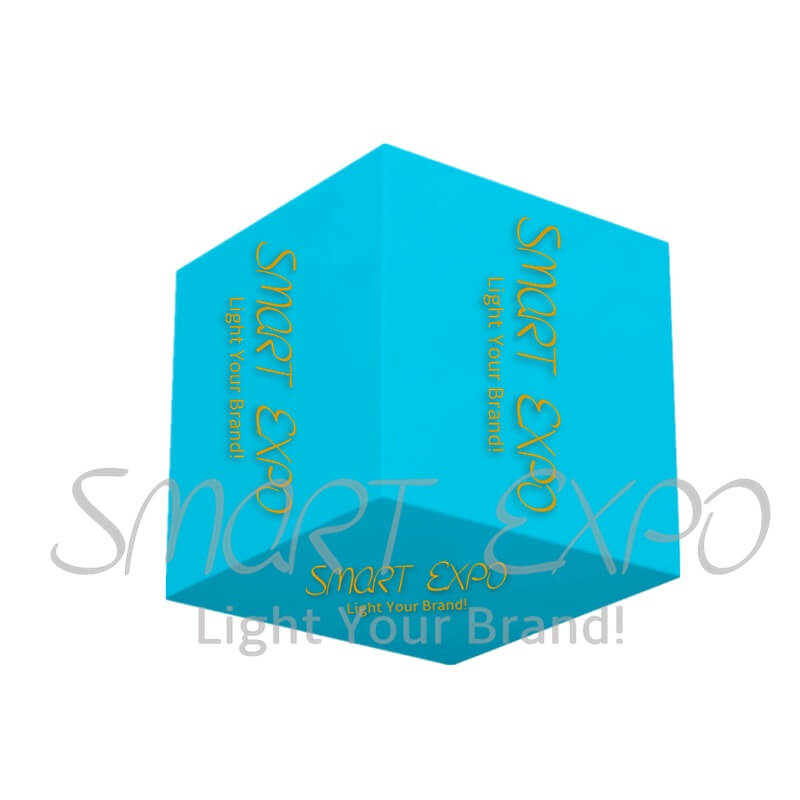 

3ft Overhead Cubic Hang Banner Display for Trade Show with Sides and Bottom Fabric Printing Graphics Portable Carry Bag