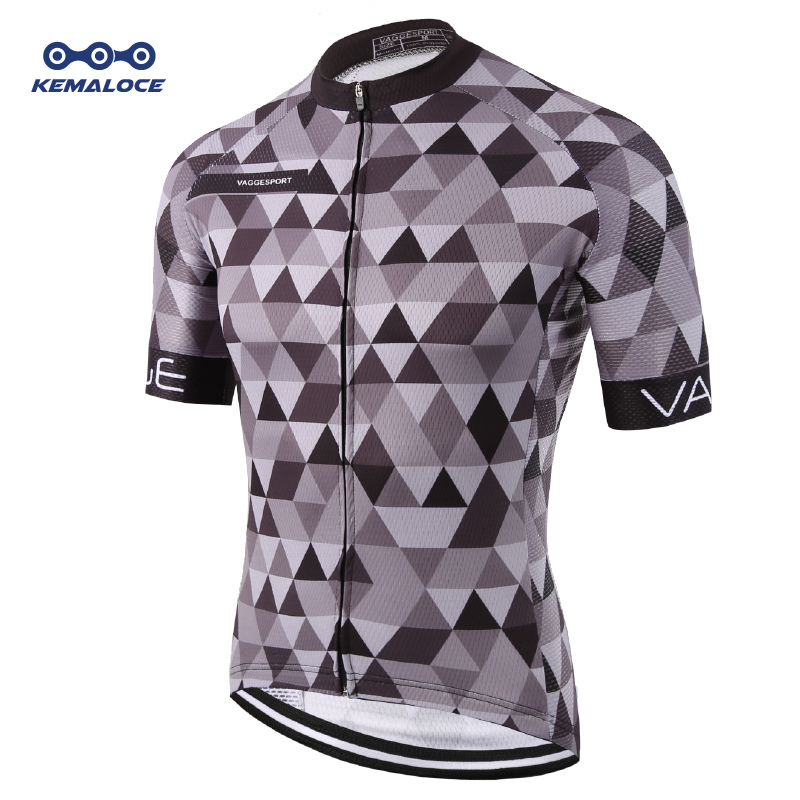

Kemaloce Classic Pro Tour Tight Men Cycling Jersey Breathable Dye Sublimated Race Cycling Clothing Reflective Grey Pro Bike Wear, Sj036